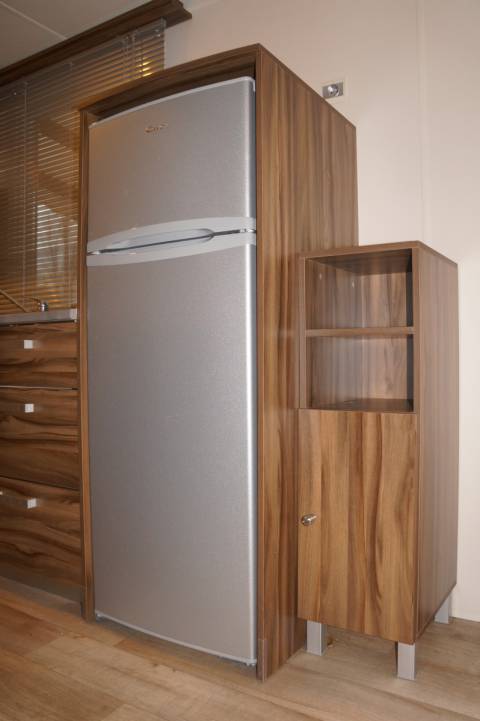 Frigo congélateur gris alu dans le mobil home IRM Saphir panoramique 2011