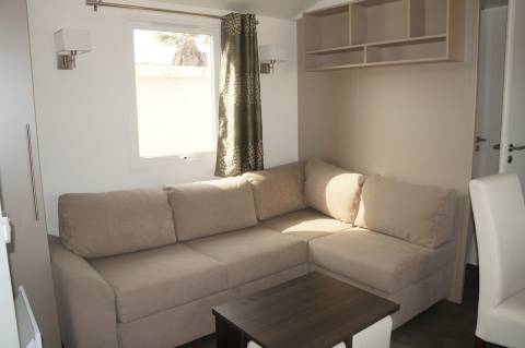 canapé du mobil home ohara 830 résidentiel 2015