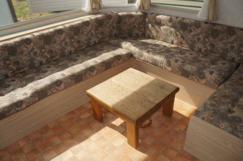 canapé d'angle du mobil home abi eurosite 1995