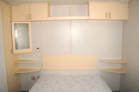 lits et rangements chambre parentale du mobil home abi eurosites 1995