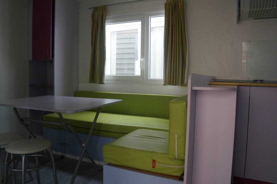 le séjour du mobil home Sun Roller Eva Océanic 2007