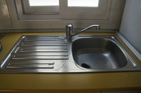 l'évier du mobil home Sun Roller Eva Océanic 2007