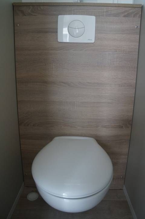 les WC suspendus du mobil home neuf Louisiane Savanah 2 chambres 2015