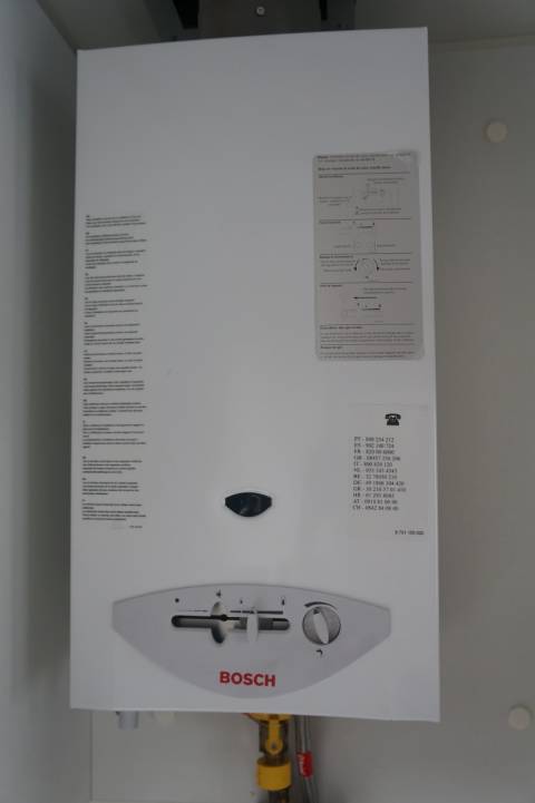 le chauffe-eau gaz du mobil home neuf IRM Super Titania Regular 2 chambres 2016