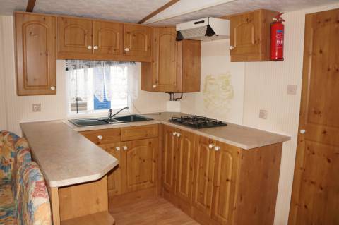 Vue cuisine mobil home occasion WILLERBY Gold 2001