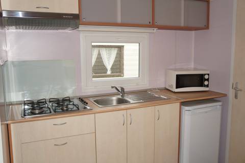 Cuisine équipée mobil home occasion ROLLER 705 avec terrasse intégrée