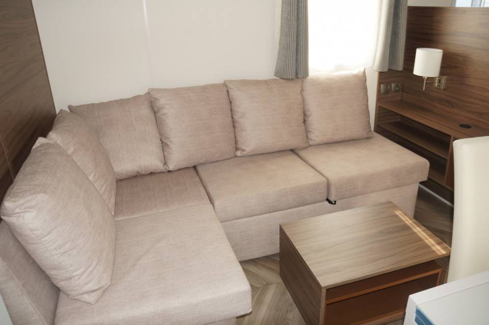 Canapé convertible mobil-home IRM Hampton 2 chambres