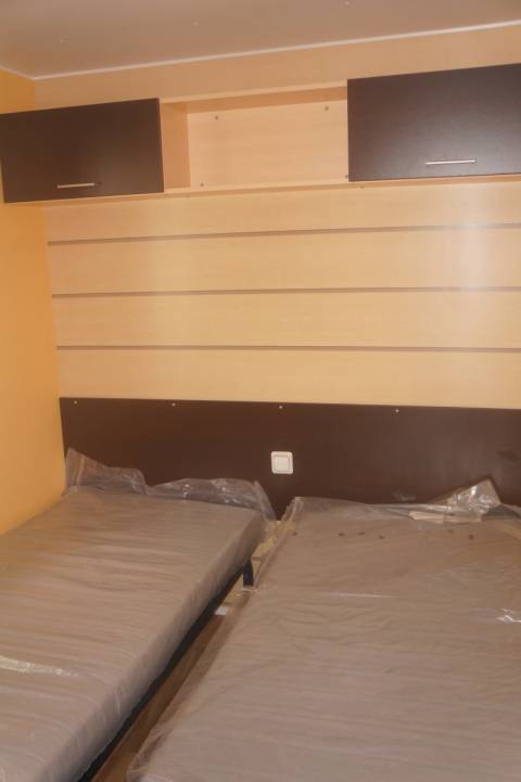 Chambre 2 lits mobil-home occasion IRM Super Constellation Confort