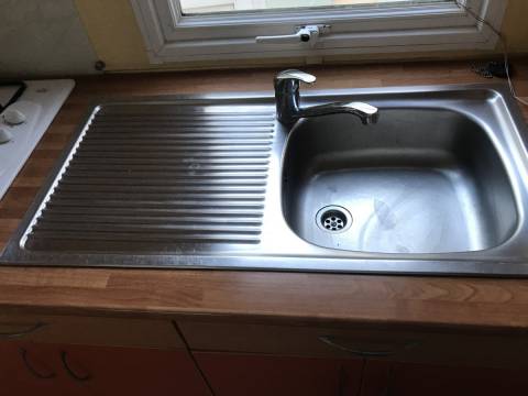 L'évier du Mobil-Home d'occasion IRM Super Triton 2003