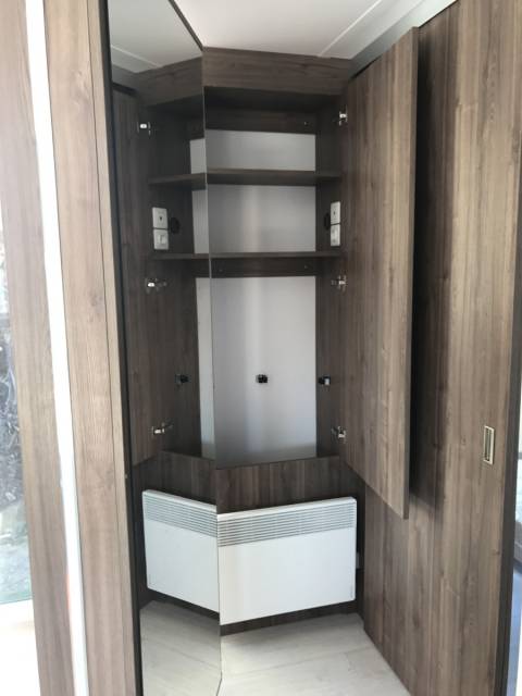 L'entrée du mobil-home Louisiane Taos F5 2017