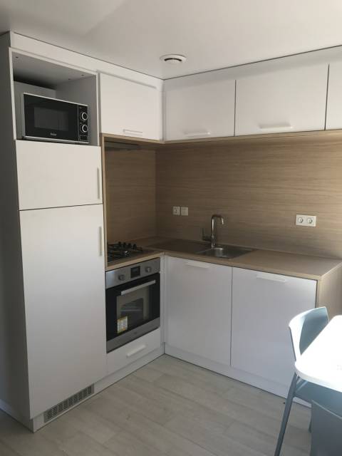 La cuisine du mobil-home Louisiane Taos F5 2017