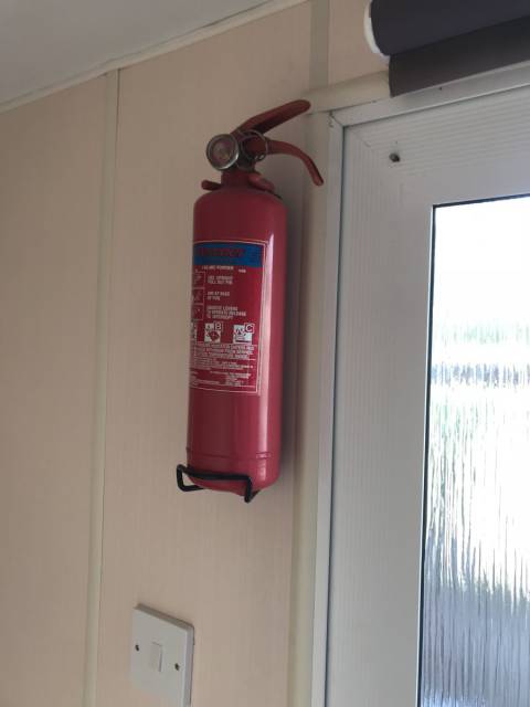 L'extincteur du du Mobil home d’occasion Atlas Everglade 2002