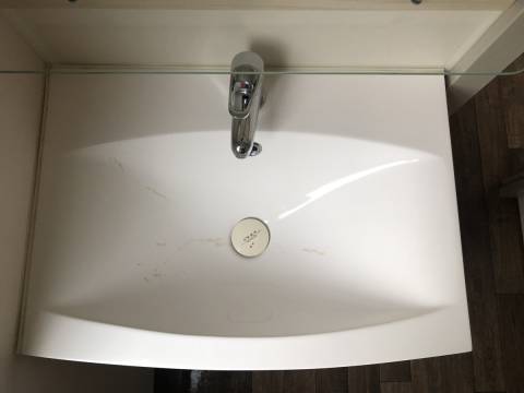 Lavabo salle de bain mobil home d'occasion IRM Super Mercure Famille 2012