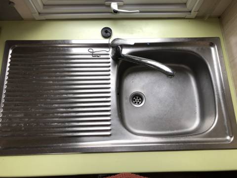 Evier inox du mobil home d'occasion IRM super mercure 2CH