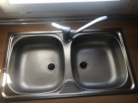 Evier inox mobil home d'occasion Sun Living 845L4