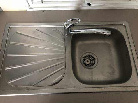Evier inox du mobil home d'occasion IRM Emeraude 2CH