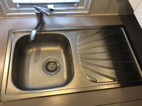 Evier inox du mobil home d'occasion IRM Rubis 2CH