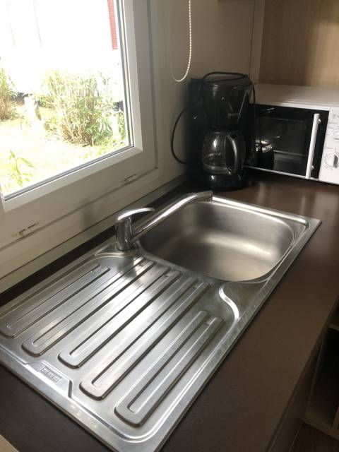 Evier inox du mobil home d'occasion Sun Roller 3CH