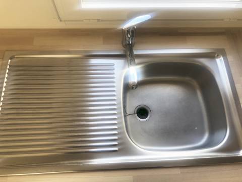 Evier inox du mobil home d'occasion Louisiane Tamaris 3CH 2009