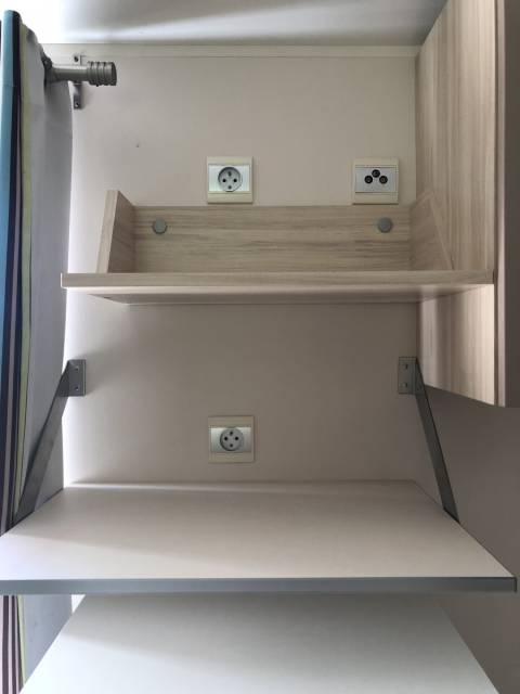 Emplacement TV du mobil home d'occasion IRM Super Titania 3CH 2012