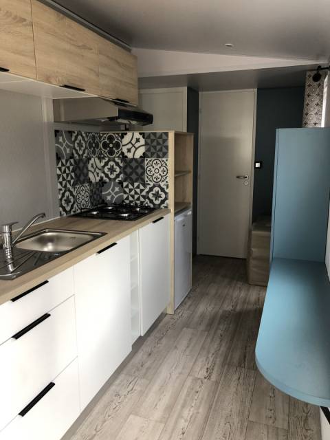 Cuisine du mobil home neuf Louisiane SAMOA 2019