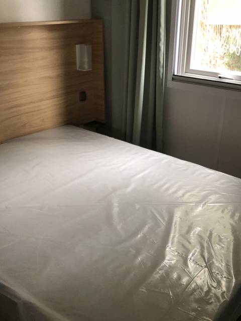Chambre parentale du mobil home neuf O'Hara 784 2 chambres 2017