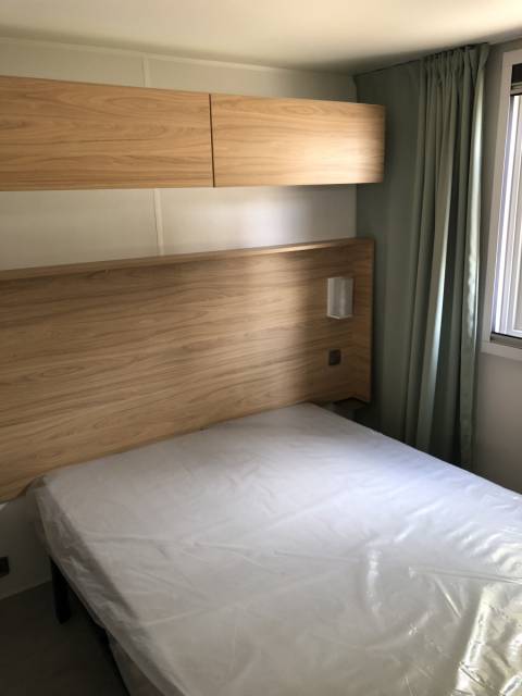 Chambre parentale du mobil home neuf O'Hara 784 2 chambres 2017