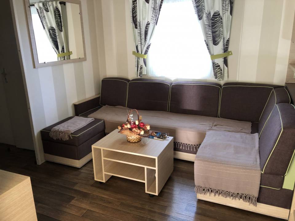 Salon du mobil home d'occasion 3 chambres IRM Apollon Confort