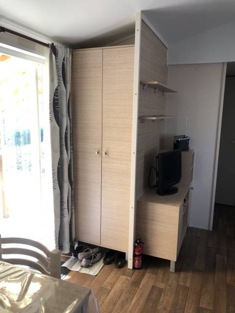 Entrée du mobil home d'occasion 3 chambres IRM Apollon Confort