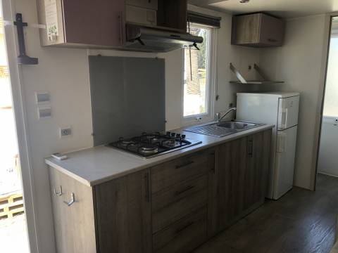 Cuisine du mobil home d'occasion 2 chambres IRM Super Mercure Access 2013