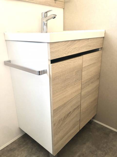 Meuble vasque du mobil home neuf 2 chambres - IRM Azalée 2020
