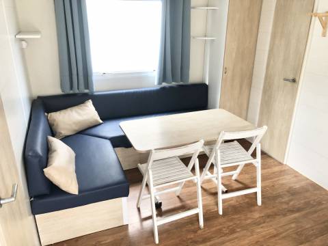 Salon du mobil home d'occasion 2 chambres O'HARA 734