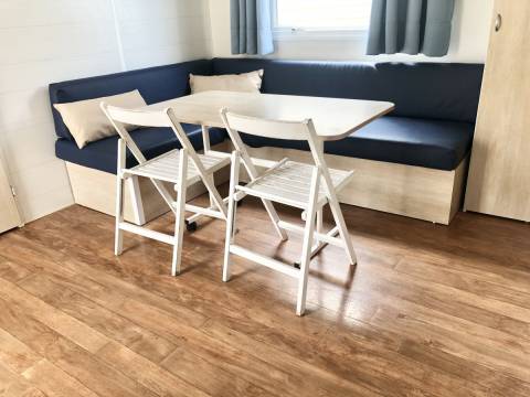 Salon du mobil home d'occasion 2 chambres O'HARA 734