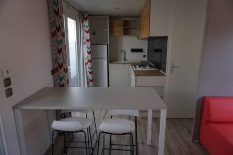 Salle à manger du Mobil home neuf 2ch o'hara 844 année 2020