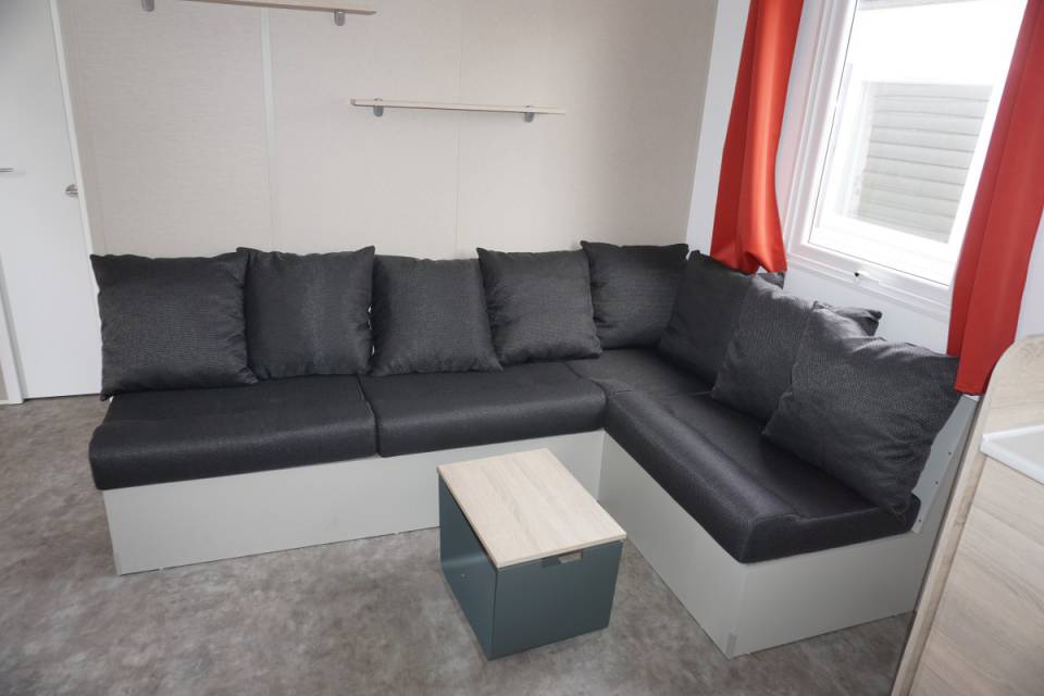 Canapé du mobil home neuf 2ch IRM azalée 2021