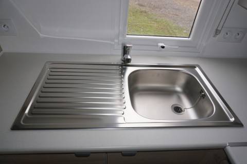 évier du mobil home neuf 2ch IRM azalée 2021