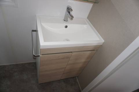 Meuble vasque du mobil home 2ch IRM azalée 2021
