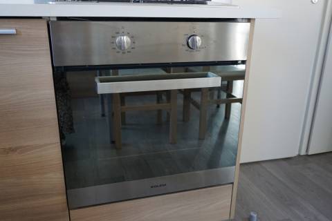 Four du mobil home d'occasion IRM Eleganzia 2 chambres année 2014
