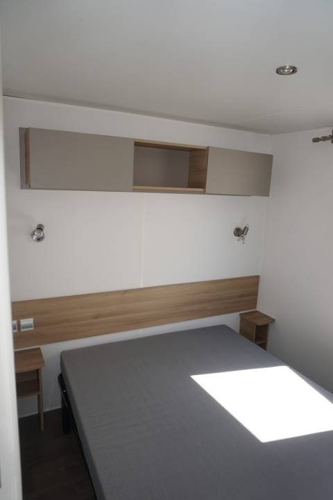 Chambre parentale du mobil home IRM Eleganzia année 2014