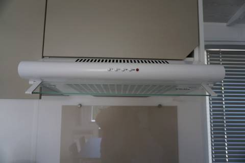 Hotte aspirante du mobil home d'occasion sur parcelle en camping IRM Super Mercure 2 chambres