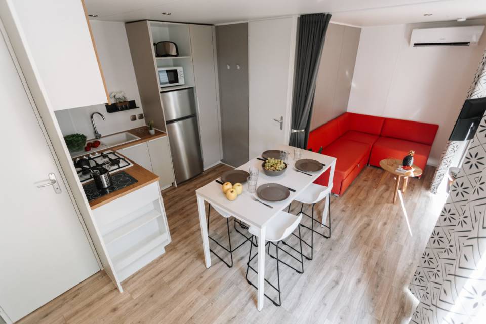 Intérieur du mobil home d'occasion 2 chambres O'HARA 804 2019 en camping 4*