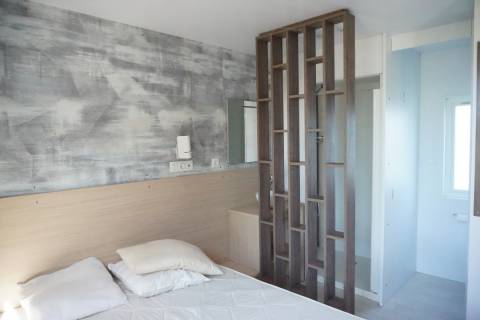 Chambre parentale du mobil home d'occasion LOUISIANE TAOS F5 2018