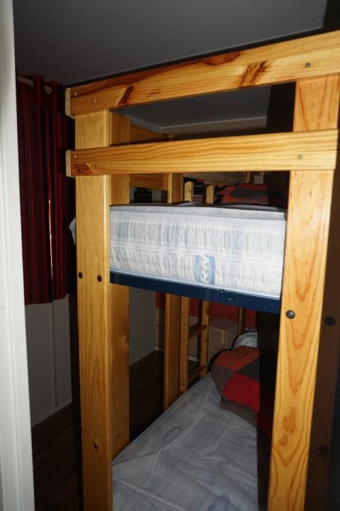 Lit superposé de la chambre enfants du mobil home d'occasion IRM Super Octalia 3 chambres