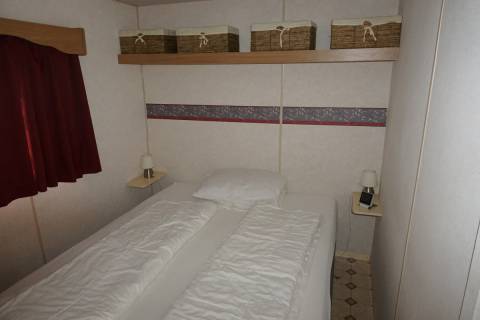 Chambre parentale du mobil home d'occasion 3 chambres ABI Havana