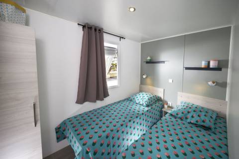 Chambre enfants du mobil home neuf TRIGANO Evo 35 2021 2 chambres et 2 salles d'eau