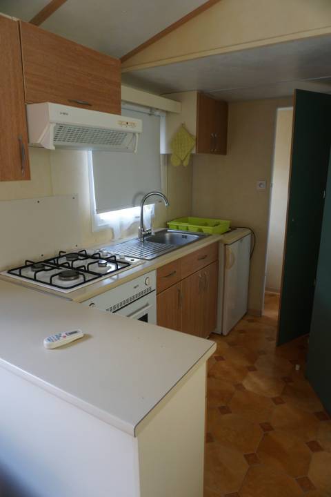 Cuisine du mobil home occasion 2 chambres IRM Super Mercure Provence 2001