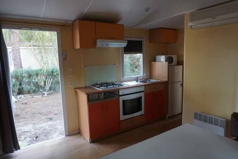 Cuisine du mobil home occasion 2 chambres IRM Super Mercure Provence 2003