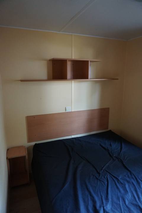 Chambre parentale du mobil home occasion 2 chambres IRM Super Mercure Provence 2003