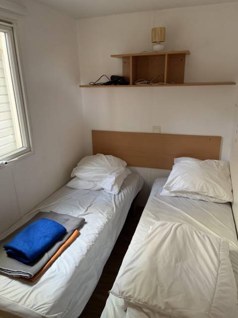 Chambre enfants du mobil home occasion 2 chambres IRM Titania 2003