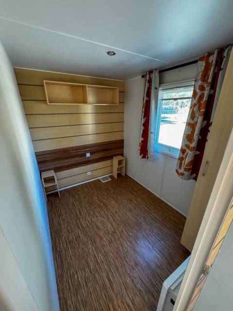 Chambre du mobil home occasion IRM Casita 2009 3 chambres